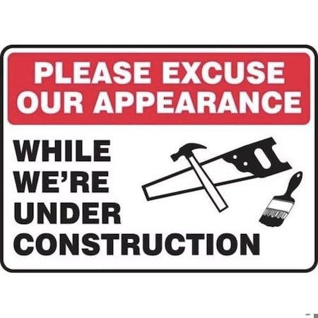 Accuform Shower - Eye Wash, Accu-Shield, 18 in x 4 in, Mounting Holes MFSD510XP